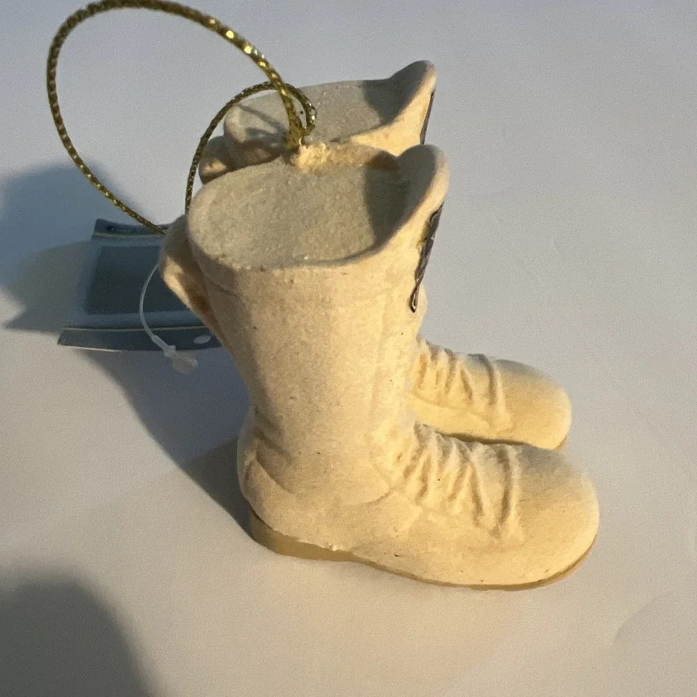Kurt Adler U.S. Army Christmas Ornament Combat Boots Desert 3